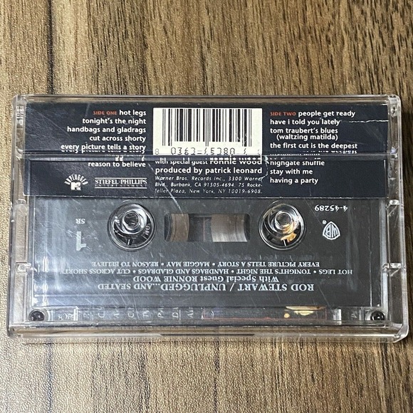 Rod Stewart Unplugged And Seated Cassette Tape 1993 w/ Special Guest Ronnie Wood - Picture 3 of 7